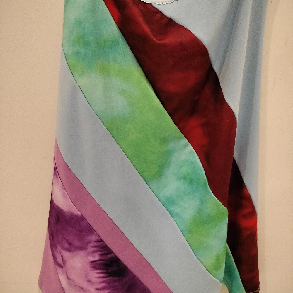 Women's Cider Halter Spaghetti Strap Multi colored Dress - Picture 3 of 5
